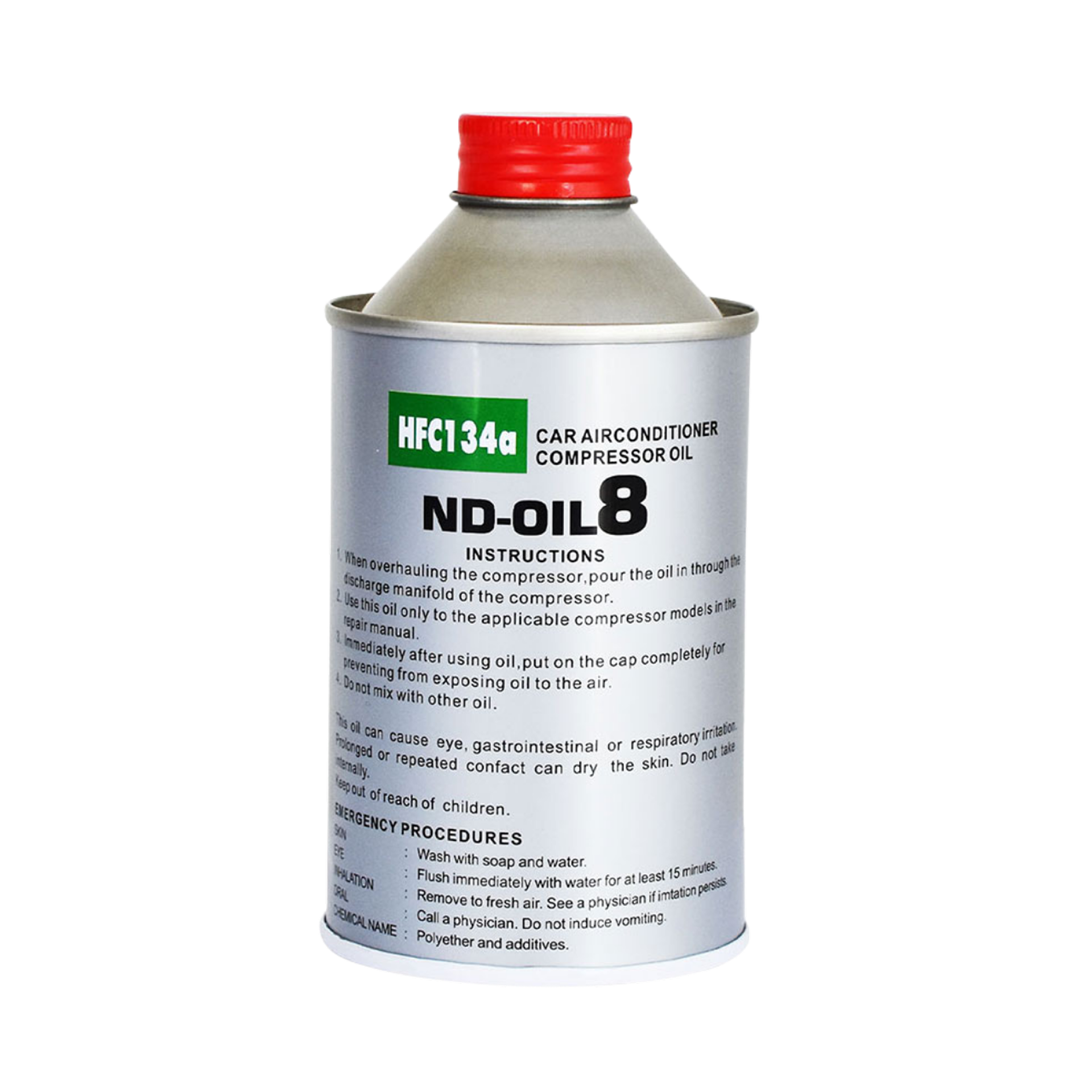 DENSO-1 روغن کمپرسور R134a مدل ND-OIL8 حجم 250 میلی لیتر ا ND-OIL8 R134a 250ml - تصویر 1