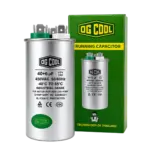 خازن کولر گازی 40+6 میکروفاراد OG COOL | خازن دائم دوگانه کمپرسور و فن